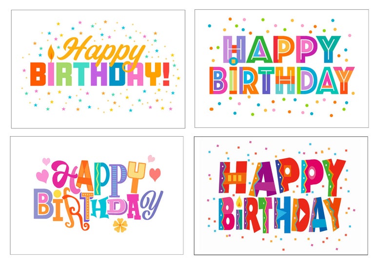 Stonehouse Collection Fun Happy Birthday Cards, Boxed of Assorted Birthday Postcards for Mom, Friends, Kids & Loved Ones For Their Special Day, Set of 40 Cute Post Cards, 10 Post cards Per Design - Image 1